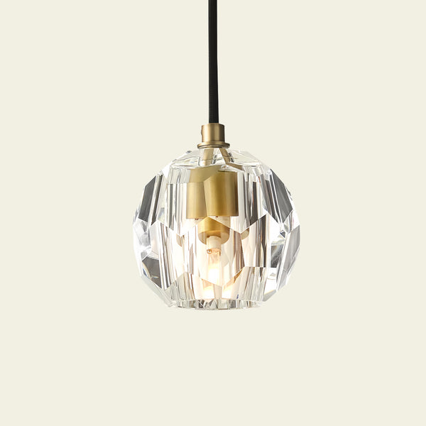 Boule De Cristal Clear Glass Cord Pendant Light