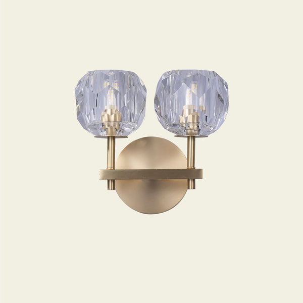 Boule De Cristal Clear Glass Sconce