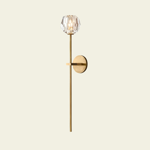 Boule de Cristal Clear Glass Grand Sconce