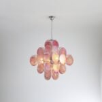Modernist Diamond Shaped Handblown Murano Glass Chandelier - Image 6