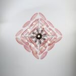 Modernist Diamond Shaped Handblown Murano Glass Chandelier - Image 7