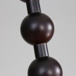 Beaded Wooden Pendant Light - Image 9