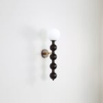 Beaded Wooden Wall Light - Image 5
