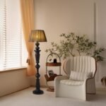 Original Wood Vintage Floor Lamp - Image 4
