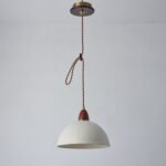 Walnut Rice Paper Pendant Light A - Image 5