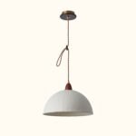 Walnut Rice Paper Pendant Light A - Image 11