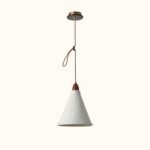 Walnut Rice Paper Pendant Light B