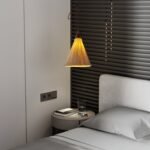 Walnut Rice Paper Pendant Light B - Image 3