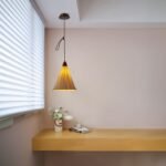 Walnut Rice Paper Pendant Light B - Image 4