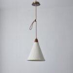 Walnut Rice Paper Pendant Light B - Image 5