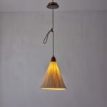 Walnut Rice Paper Pendant Light B - Image 7
