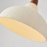 Walnut Rice Paper Pendant Light C - Image 10