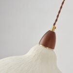 Walnut Rice Paper Pendant Light C - Image 11