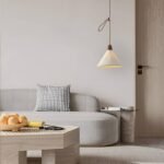 Walnut Rice Paper Pendant Light D - Image 4