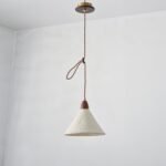 Walnut Rice Paper Pendant Light D - Image 5