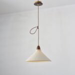 Walnut Rice Paper Pendant Light D - Image 8