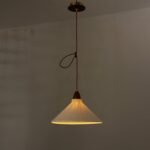 Walnut Rice Paper Pendant Light D - Image 10