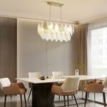 Autumn Leaf Glass Linear Chandelier - Image 2