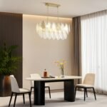 Autumn Leaf Glass Linear Chandelier - Image 3