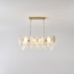 Autumn Leaf Glass Linear Chandelier - Image 7