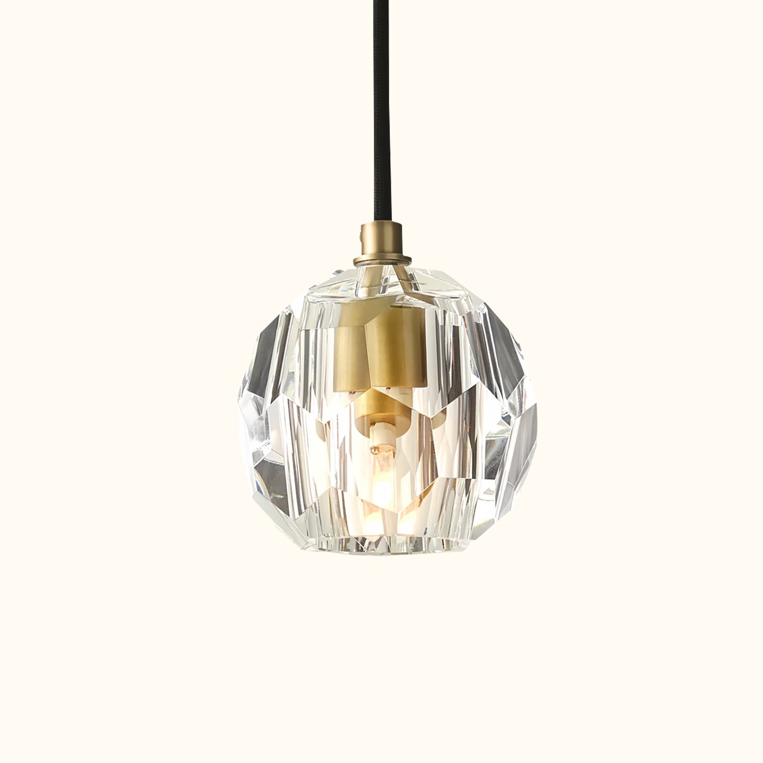 Boule De Cristal Clear Glass Cord Pendant Light - Image 1