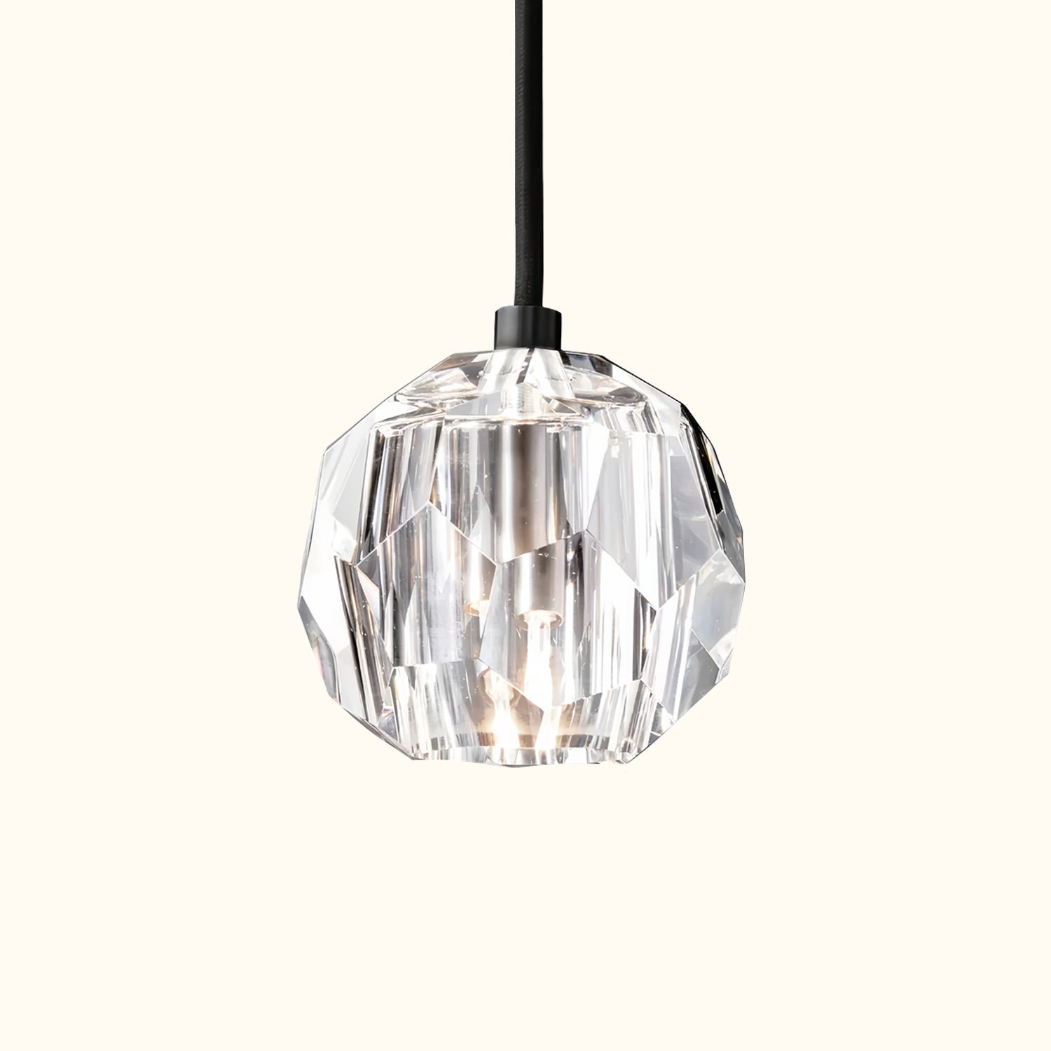 Boule De Cristal Clear Glass Cord Pendant Light - Image 4