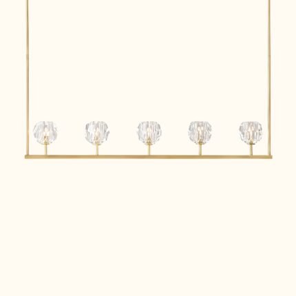 Boule De Cristal Clear Glass Linear Chandelier