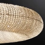 Crystal Halo Clear Round LED Chandelier - Image 4