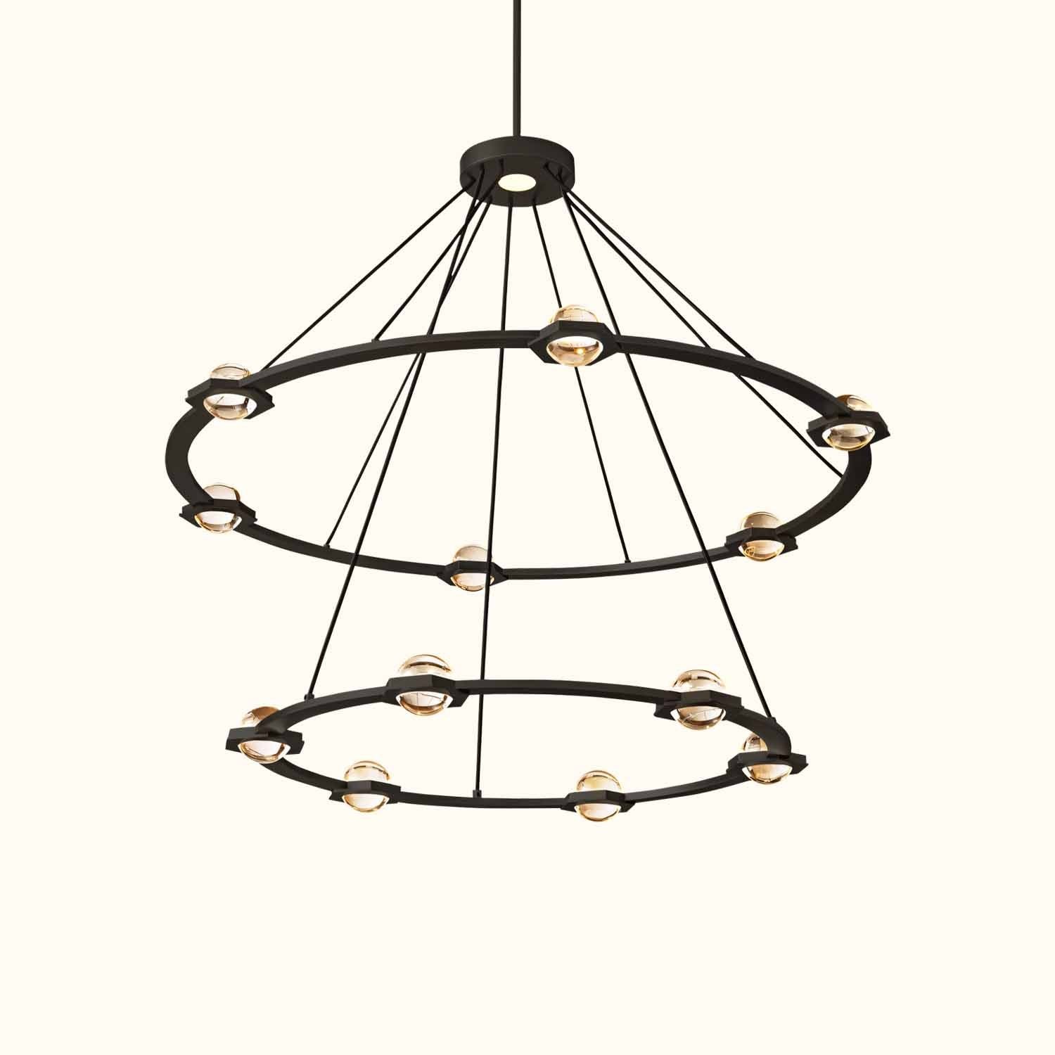 Eclatant_Two-Tier_Round_Chandelier_01 Éclatant Two-Tier Round Chandelier - Image 1