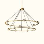 Éclatant Two-Tier Round Chandelier - Image 8