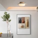 French Acrylic Round Ceiling Light - Image 4