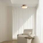 French Acrylic Round Ceiling Light - Image 5