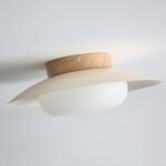 French Acrylic Round Ceiling Light - Image 7