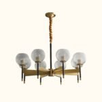 Orrefors_Ball_Brass_Chandelier_Visual_Comfort's_0002
