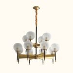 Orrefors_Ball_Brass_Chandelier_Visual_Comfort's_0003