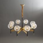Orrefors_Ball_Brass_Chandelier_Visual_Comfort's_0008