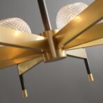 Orrefors_Ball_Brass_Chandelier_Visual_Comfort's_0012