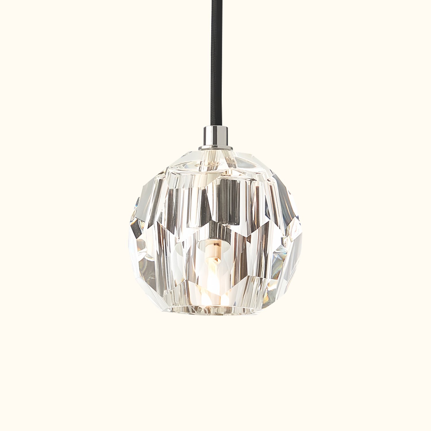 Boule De Cristal Clear Glass Cord Pendant Light - Image 7