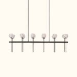 Boule De Cristal Clear Glass Double Linear Chandelier - Image 7