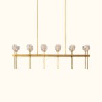 Boule De Cristal Clear Glass Double Linear Chandelier - Image 6