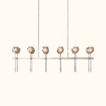 Boule De Cristal Clear Glass Double Linear Chandelier - Image 4