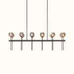 Boule De Cristal Clear Glass Double Linear Chandelier - Image 3