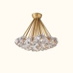 Boule De Cristal Clear Glass Flushmount