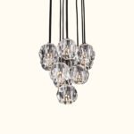 Boule De Cristal Clear Glass Round Cluster Chandelier