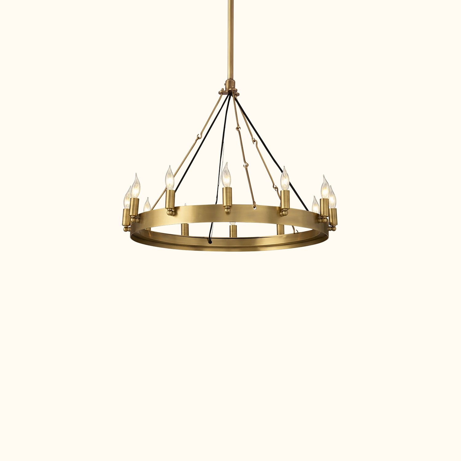 Camino Vintage Candelabra Round Chandelier - Image 12