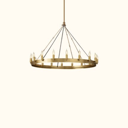 Camino Vintage Candelabra Round Chandelier