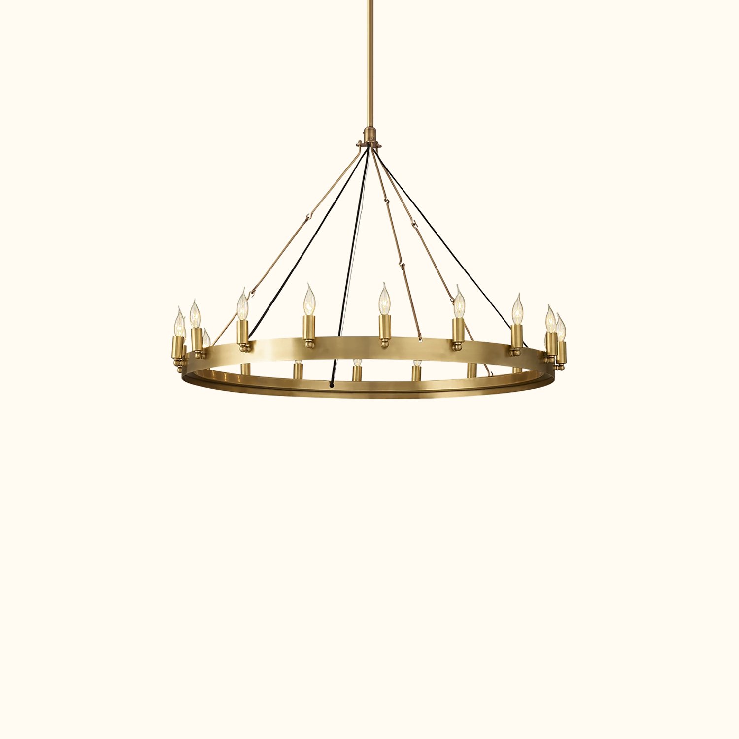 Camino Vintage Candelabra Round Chandelier - Image 1