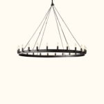 Camino Vintage Candelabra Round Chandelier - Image 10