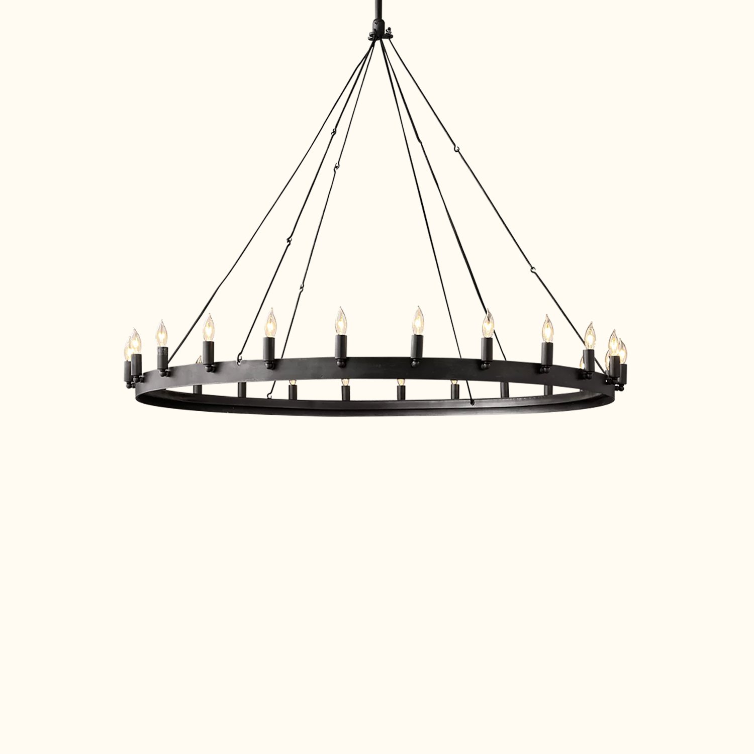 Camino Vintage Candelabra Round Chandelier - Image 10