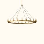 Camino Vintage Candelabra Round Chandelier - Image 9
